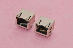 RJ45 90度 帶LED 屏