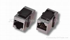 COUPLER 8P8C CAT5E SHIELDED