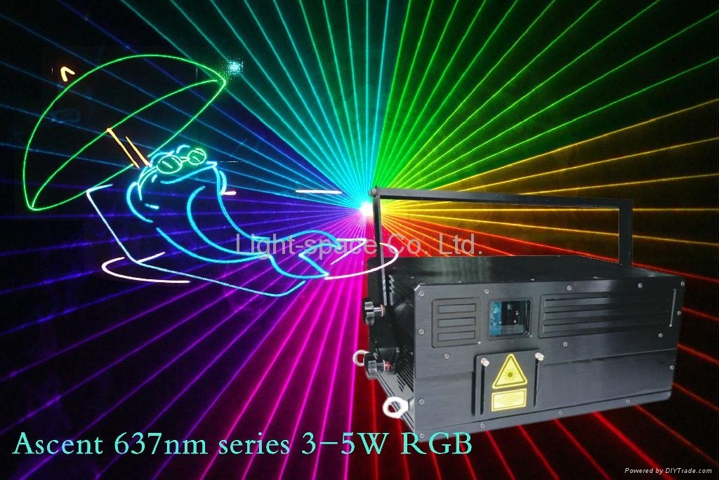 Full color 18w rgb laser projector  
