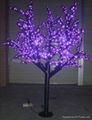 1.8M LED Outdoor Garden Lighting Purple Lighted Cherry Trees 2