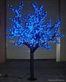 1.8M LED Outdoor Garden Lighting Purple Lighted Cherry Trees 3