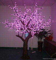 2.5M High Outdoor LED Natural Peach Flower Tree Light