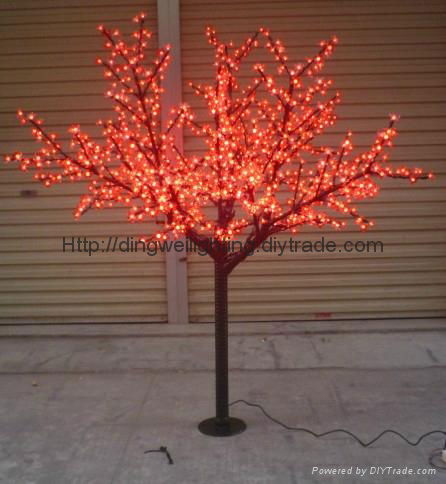 2M High LED Outdoor Christmas Cherry Tree Lights 5