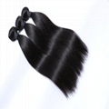 Double Drawn Virgin Raw Unprocessed Hair Weave Bundles Remy Straight Hair Wefts