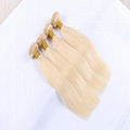 Remy Hair Weaving,Virgin Indian Human Hair Extension 613# blonde colors