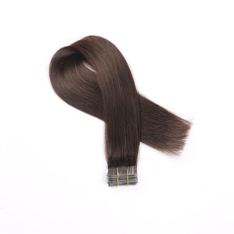 Raw Vietnamese Burmese hair extension tape ins cuticle aligned human hair weaves 3