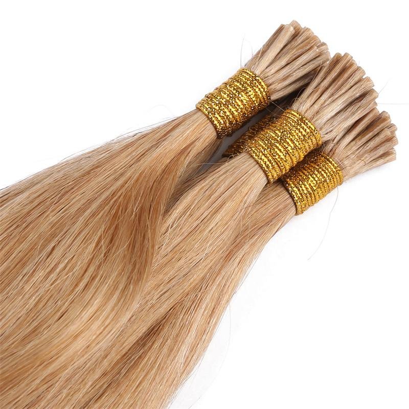 high quality prebonded hair extensions I tipped hair extensions stick hair 613# 5