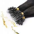 high quality prebonded hair extensions loop hair extensions remy hair 6/613#