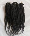 Synthetic Hair Braids ,48pcs twist Hair Braid for full head 48pcs black color 4