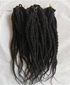 Synthetic Hair Braids ,48pcs twist Hair Braid for full head 48pcs black color