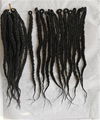 Synthetic Hair Braids ,48pcs twist Hair Braid for full head 48pcs black color 5