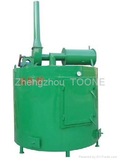 smokeless wood briquette carbonization furnace in China 4