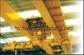 Overhead rotating beam bridge crane