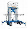 Double column self-propelled double mast lift