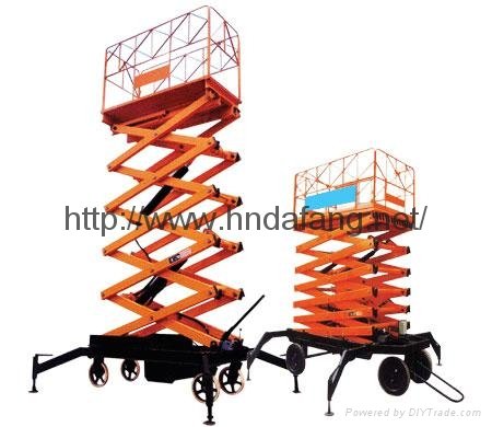 High-altitude operating vehicle mobile hydraulic platform