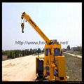 Electric hydraulic cantilever can retractable rail crane 2