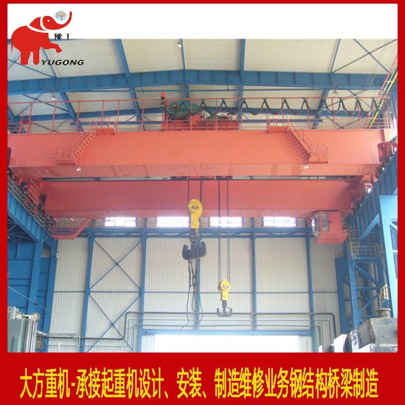 Double beam metallurgical bridge crane