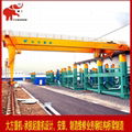 Double main beam semi gantry crane