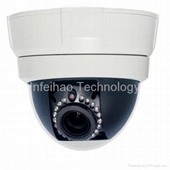 Onvif 720P WDR LOW LUX Vandal- proof Half Dome IR IP Camera