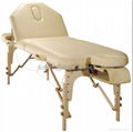 Wooden portable backtilt massage table