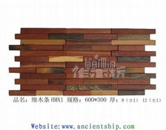 Ancient ship wood mosaic Drift wood mosaic wooden mosaic Indoor decoration