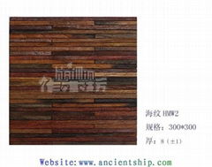 Ancient boat wood mosaic Driftwood mosaic wooden mosaic Indoor decoration