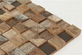 old ship wood mosaic  reclaimed ship wood background wall 5