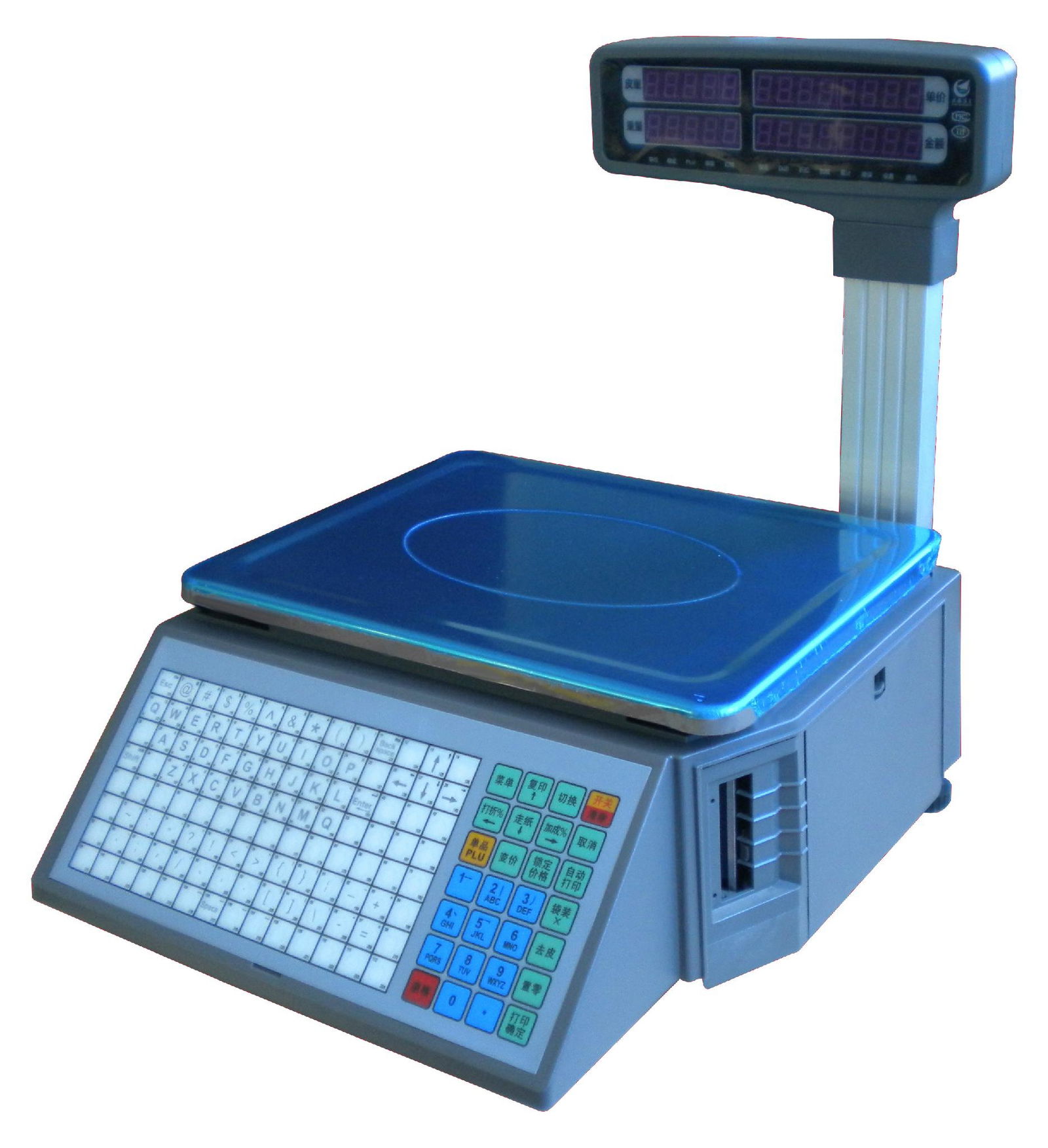 Barcode label printing scale