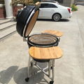 outdoor  22‘’kamado ceramic barbecue  grill  4