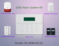 GSM PSTN Intruder Alarm System LCD Display 3/4 bands 433M/868MHz