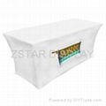 Tension fabric table cover    Stretch table cover 2