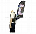 Promotional backpack flag