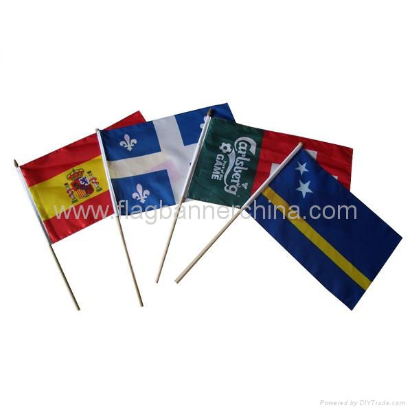 Full color stick flags