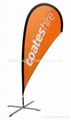 Advertising teardrop flags    Ad teardrop banner