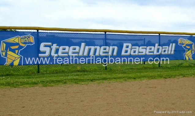 Custom fence mesh banner