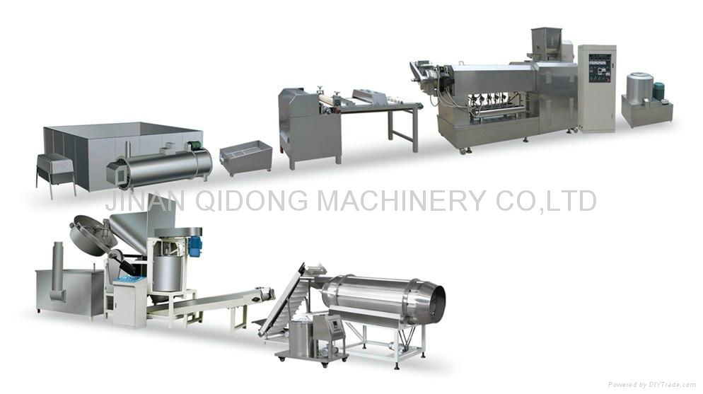 Single-screw extrusion snack processing line 2