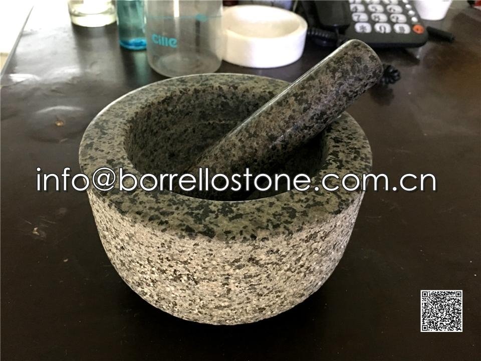Grey Granite Mortar & Pestle