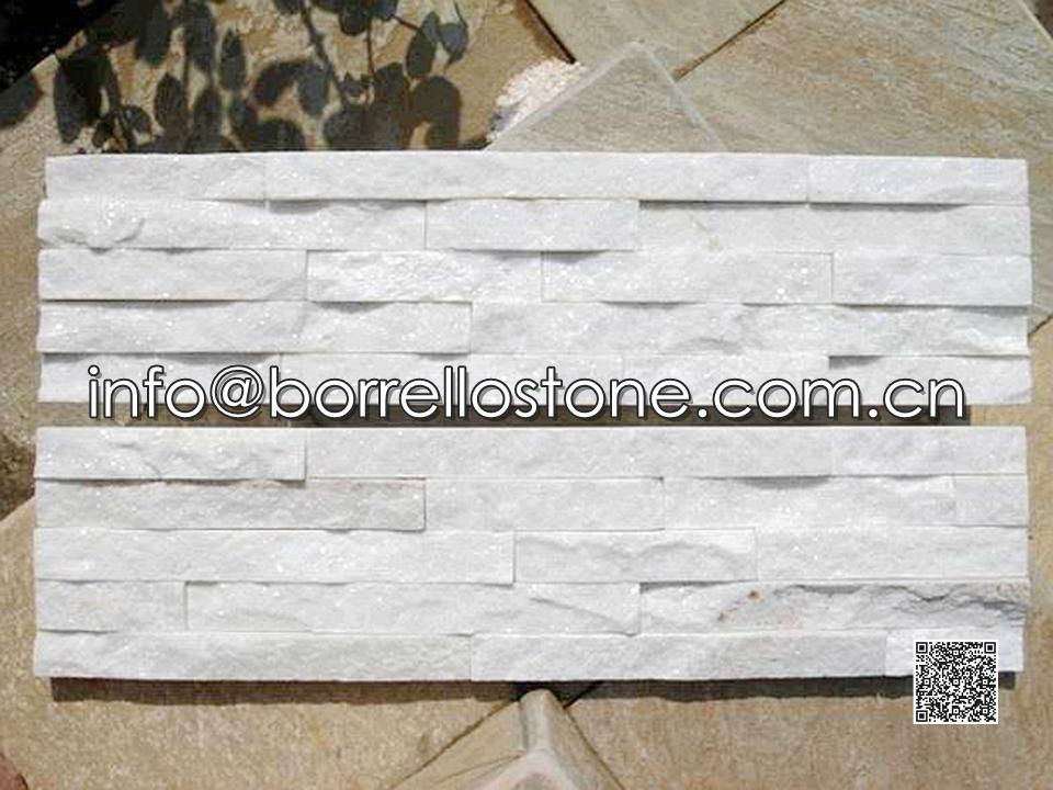 White Marble Stacked Veneer