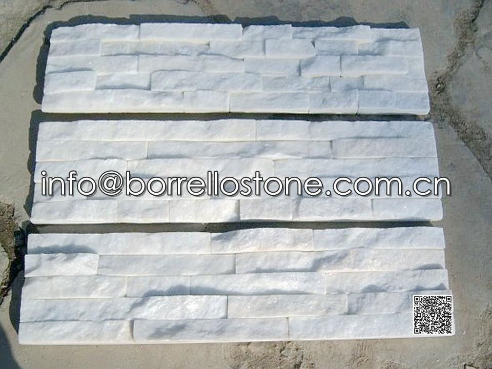 White Marble Stacked Veneer