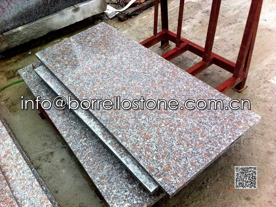 Pearl Red Granite G368 Stair Tread And Riser