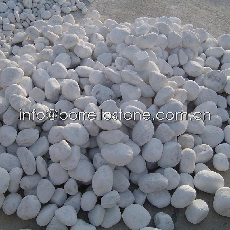 white cobble stone  4