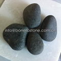 black basalt pebble stone