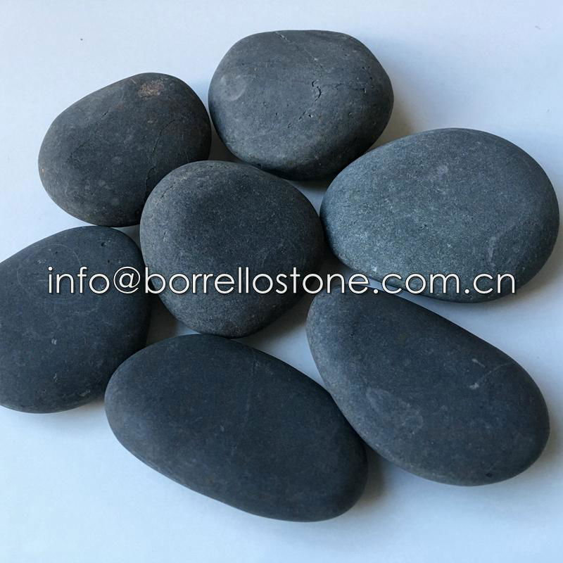 dark grey flat pebble stone 4