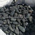 dark grey flat pebble stone