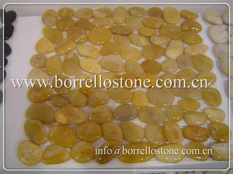 polished river stone pebble tile 3