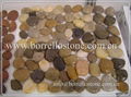 polished river stone pebble tile