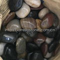 mirror polished pebble stone