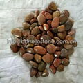 red polished pebble stone