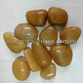 high polished yellow pebble stone 4