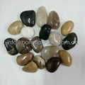 mixed color polished pebble stone